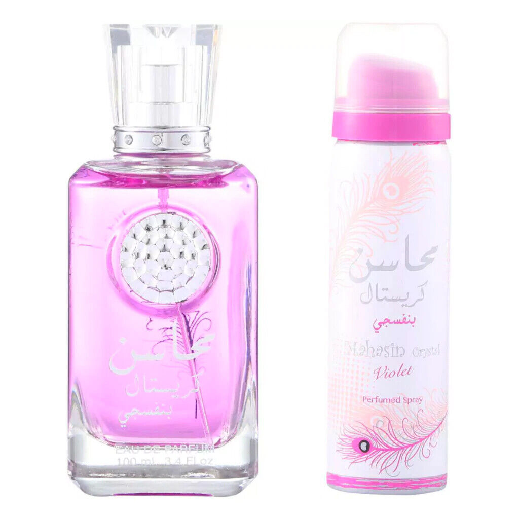 Lattafa Parfüm Mahasin Crystal Violet + Deo Eau de Parfum 100ml