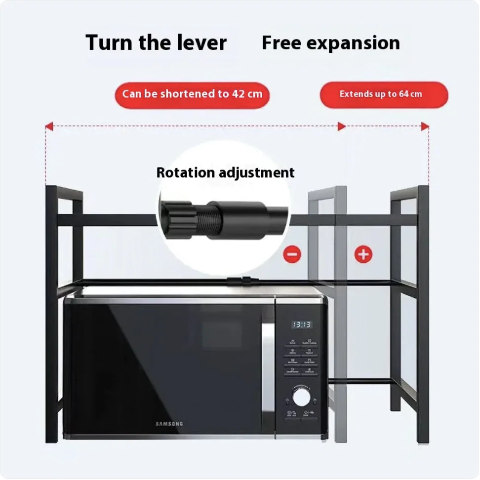 Retractable Microwave Oven Shelf