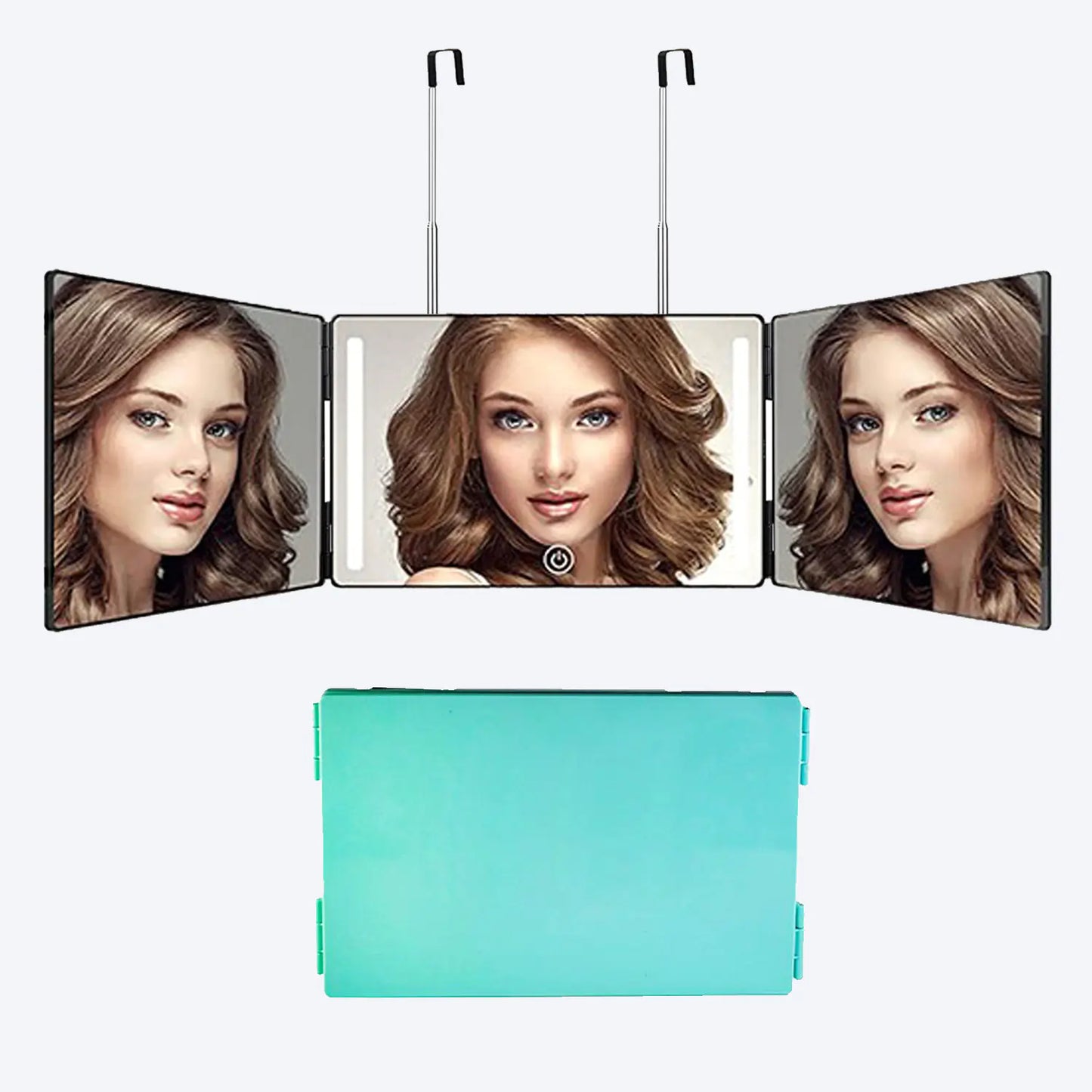 TriLight Folding Vanity Mirror
