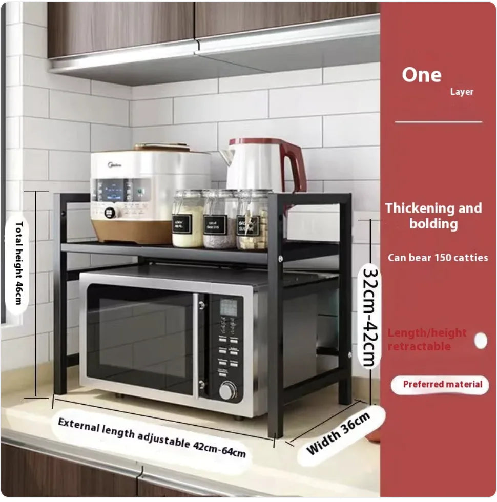 Retractable Microwave Oven Shelf