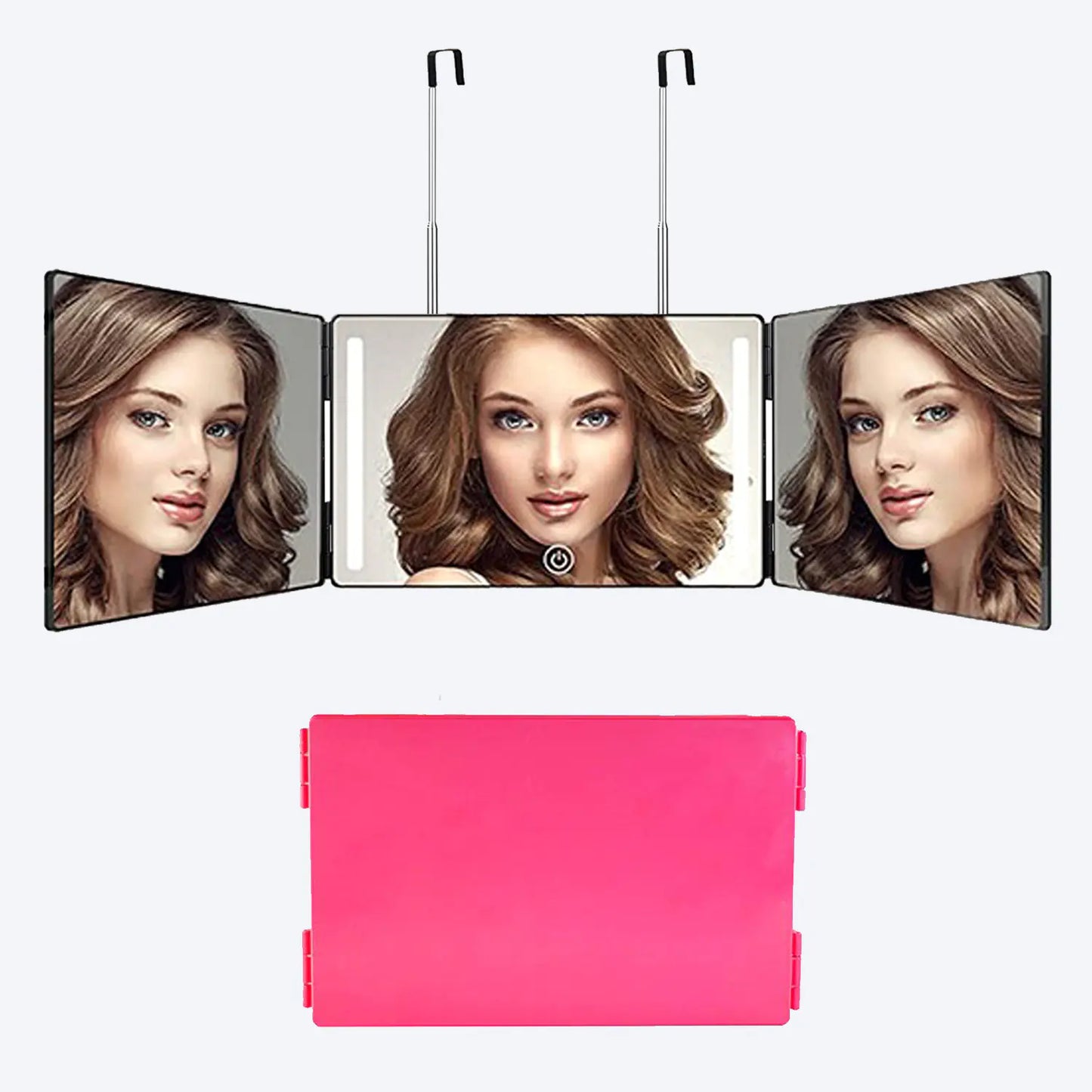 TriLight Folding Vanity Mirror