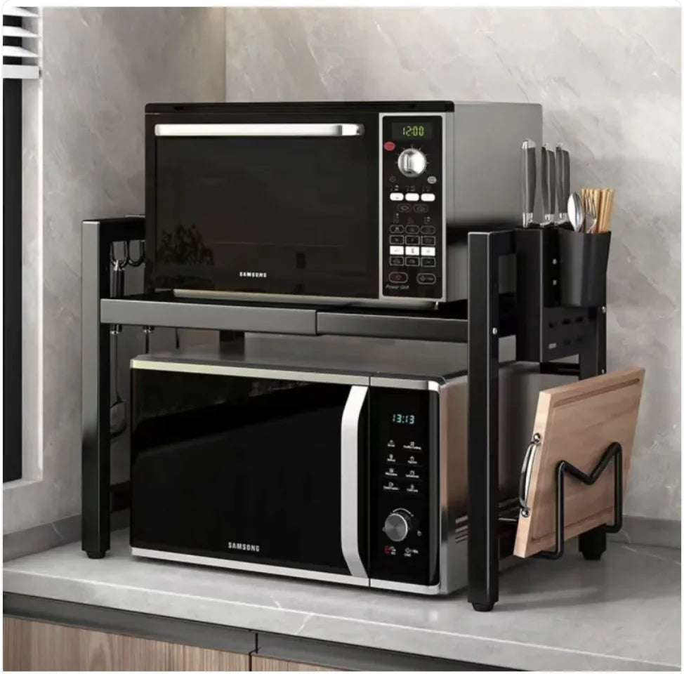 Retractable Microwave Oven Shelf