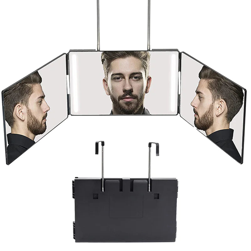 TriLight Folding Vanity Mirror